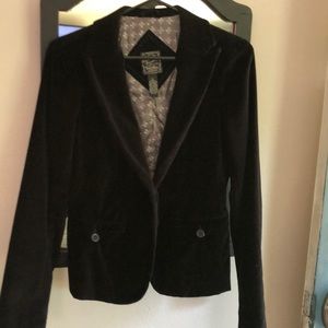 Lucky Brand Black velvet blazer